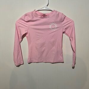 Old Navy Pink Long Sleeve Swim Shirt